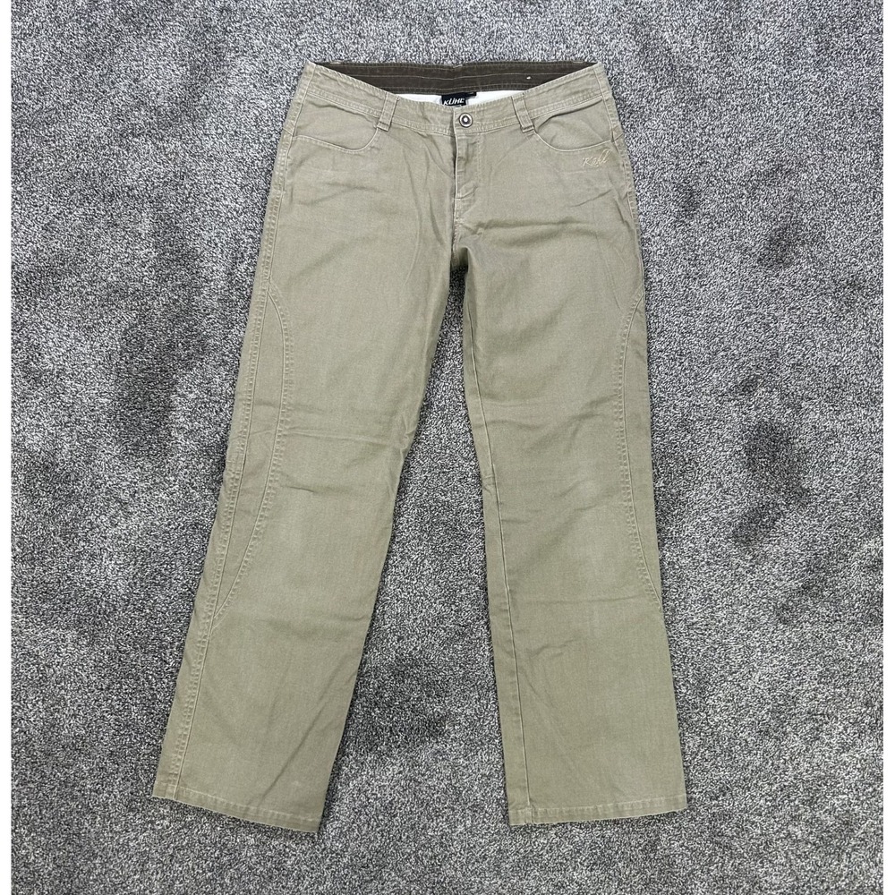 Kuhl Regular Fit Casual Pants Womens 12 Khaki Outdoor Hiking Trouser Trail Work